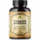 Licorice Root 100 Capsules - Glycyrrhiza Glabra -  Digestion Restore Respiratory Health Fatigue & Immunity Support DGL