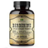 Berberine Capsules Ceylon Cinnamon & Turmeric - Berberine HCL Dietary Supplement for Men and Women – Non GMO Berberine 1000mg – Ideal for Immune Support, Heart, Cholesterol Level