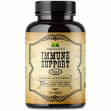 Immune Support Supplement - Elderberry with Zinc and Vitamin C for Adults - Immune System Booster, 100 capsules