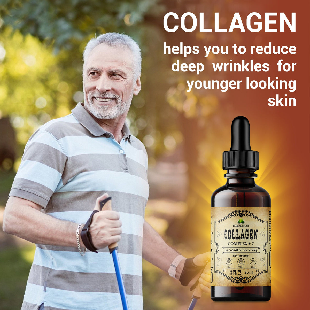 Hydrolyzed Collagen Fish Complex + C Liquid Collagen Supplement Marine Collagen Hydrolyzed Collagen Vitamin C  Helps Support Joint Hair Skin