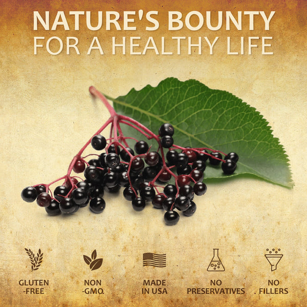 Elden Berry Extract 2oz - Promotes Digestive Health, Immune System Function - Antioxidant, Vitamin C, Fiber-Rich Support
